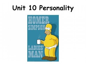 Unit 10 Personality - SlideServe
