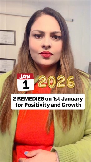 Comment “I ACTIVATE POSITIVE ENERGY FOR 2026” to seal this intention. 1st January carries fresh, neutral energy—whatever intention you set on this day begins the tone for the entire year. ✨ Remedy 1: Mix a little turmeric in a bowl of water. Stir it clockwise using the index finger of your dominant hand while speaking positive affirmations for yourself and your family. Turmeric represents purification, protection, and prosperity, while clockwise movement attracts positive flow. ✨ Remedy 2: Stand