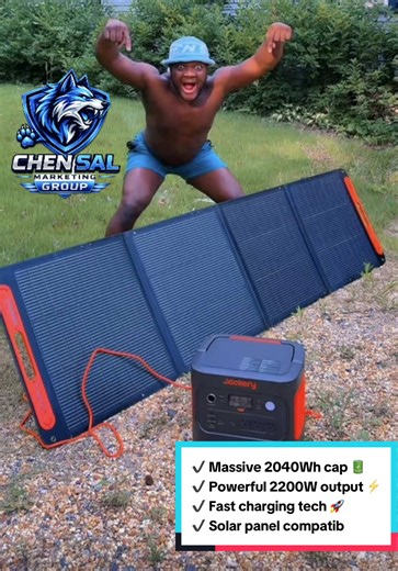 Never get caught without power again 😮‍💨⚡ This Jackery power station is built for emergencies and adventures 🔥 ✔️ Massive 2040Wh capacity 🔋 ✔️ Powerful 2200W output ⚡ ✔️ Fast charging technology 🚀 ✔️ Solar panel compatible ☀️ ✔️ Perfect for camping & RV trips 🏕️ ✔️ Home backup during outages 🏠 ✔️ Power phones, laptops & appliances 🔌 Stay powered anywhere, anytime 🙌🔥 Perfect for storms, blackouts, road trips and off-grid living ⚡🌎 #Jackery #PortablePowerStation #BackupPower #TikTokFind
