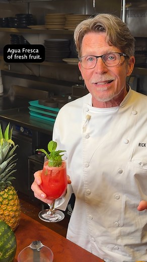 24K views · 1.6K reactions | Nothing says summer like a cool glass of agua fresca—fresh fruit, a splash of lime, and just enough sweetness. Refreshing, simple, and made for sunny days. Let me tell you all about how easy it is. | Chef Rick Bayless | Facebook