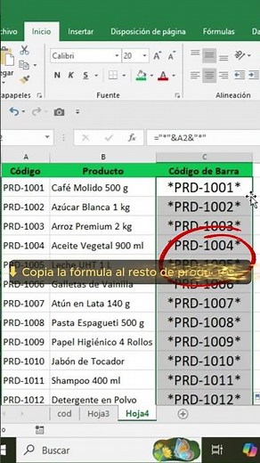 Excel Puede Crear Códigos de Barras Automáticamente Con Una Sola Fórmula