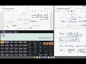 Example 1 Part 1: Low Frequency Response for Common Emitter الاستجابة الترددية المنخفضة لترانزستور