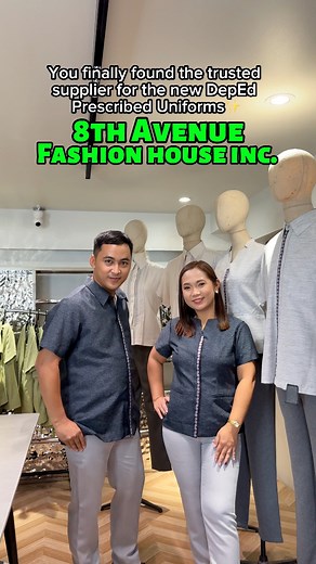 Wala ka pa bang new DepEd uniform? Baka ito na ang sign! Inquire na kayo sa 8th Avenue Fashion Haus, Inc. Open na sila for reservations.. Para sure na maganda ang quality ng tela at sumunod sa DepEd guidelines, wait natin ang arrival ng tela from them! | Teacher Jamaica