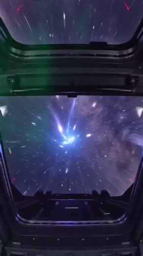 Hyperspace Jump POV | Near Light Speed Space Flight #universe #science #scifi