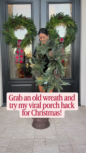 ✨TYPE PORCH and I will send you the info to your message box! ✨ Okay besties… this porch hack is TOO good not to try. If you’ve got an old wreath lying around, give it a second life and create the most classic Christmas moment on your front porch. It’s easy, affordable, and looks like something straight out of a holiday magazine. Consider this your new favorite tradition. 🤍🌲 wreath, christmasdecor, porchinspo, holidayhome, cozyclassic, affordablefinds, amazoninspired, ralphlaurenaesthetichome 