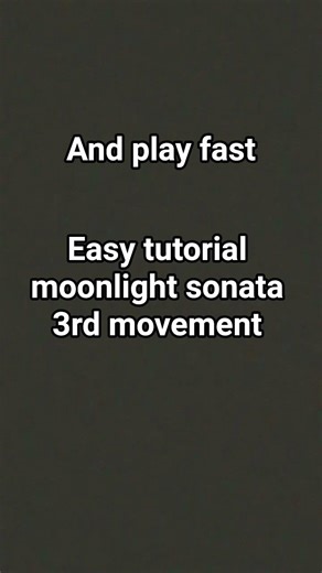 easy tutorial moonlight sonata 3rd movement