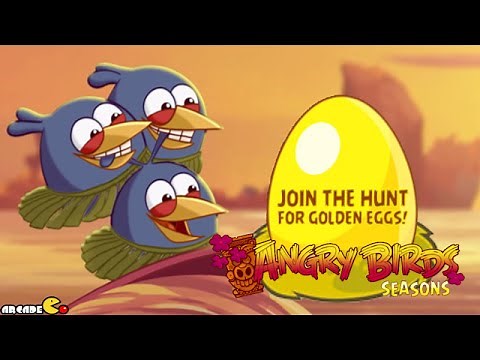 Angry Birds Seasons: Tropigal Paradise GOLDEN EGGS Walkthrough ALL Levels 3 Stars!