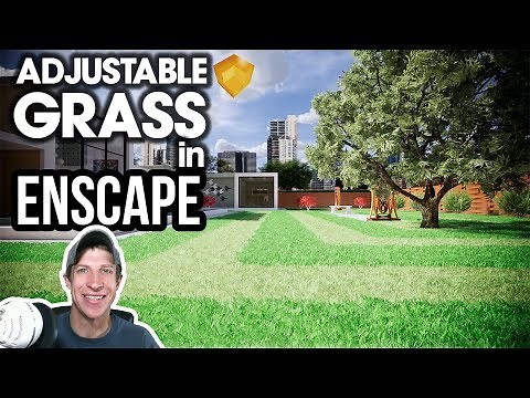 ADJUSTABLE PHOTOREALISTIC GRASS in Enscape 2.4 - New Feature Tutorial