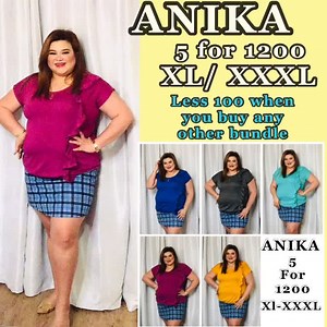 111 reactions · 15 comments | Ang ganda ganda at super FRESH ni Anika Bundle! 5 for 1200 Xl and XXXL -promo! Less 100 if you buy any other Other bundle All items are stretch, garterized, non-iron, comfy and legit plus size. CASH ON DELIVERY to order : pls message us and send ITEM CODE /NAME/ ADDRESS/ CONTACT NUMBER  | Chubby Chic Online Shop | Facebook
