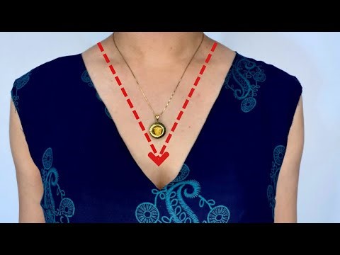 Fix a Wide V-Neckline Neatly | Easy DIY Sewing Tutorial ✅