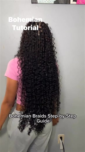 Bohemian Braids Step-by-Step Guide Step 1. Prep Your Hair Step 2. Section & Part Use a rat-tail comb to part your hair into your desired braid pattern. Clip away sections to keep parts neat. Step 3. Start Braiding Begin braiding with your natural hair or feed in braiding hair. Braid down about 3–5 inches, then stop. Braid normally with extensions, leaving space for curly strands to be added. Step 4. Add the Bohemian Look Take small pieces of curly/wavy crochet hair and add them into random spots