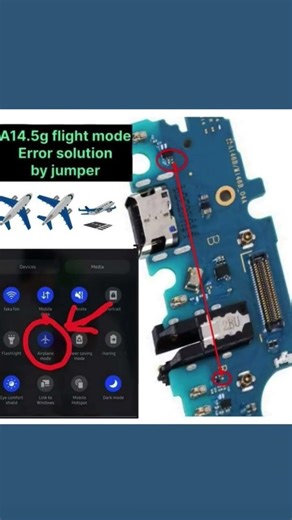 A145G Flight ✈️ Mode Error Solution by jumper #shorts