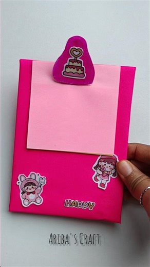 DIY mini notepad🎀📒 #shorts #viralvideo #shortsfeed #youtubeshorts #diy #minivlog #notebook #craft