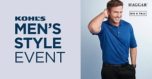 526 reactions · 3 comments | Arriving in style adds up. And so do the savings. Get Haggar Premium No Iron Khakis for big & tall for just $39.99 (Reg. $65). | Kohl's | Facebook