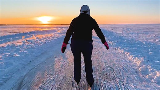 People can ice skate between islands after half the Baltic Sea froze over
