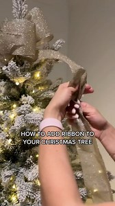 578K views · 1.9K reactions | Christmas tree decor ideas how to add ribbon to your christmas tree ✨ #christmastreedecor #christmasdecortips #christmastok #ltkhome #kingofchristmas #decorhacks #diyhomedecor | Design Delights | Facebook