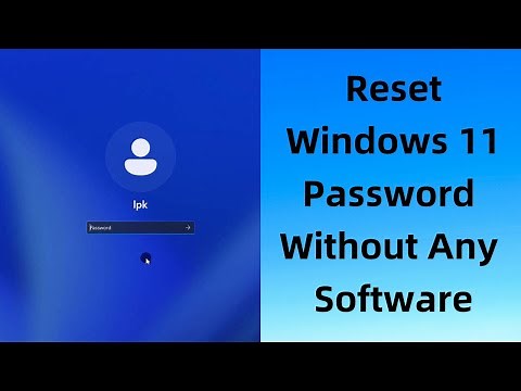2024! Reset Windows 11 Forgotten Password without Any Software | without Losing Data | without USB