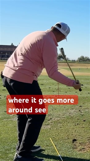 Swing The Club AROUND For A Stable Exit! (Like This)