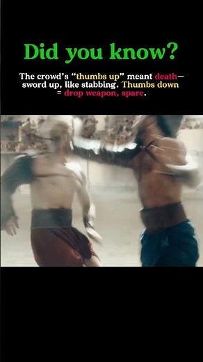 Gladiator Gestures: How a Thumb Decided Life or Death