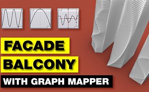 【设计师加油站】Grasshopper参数化教程：运用Graph Mapper控制造型~
