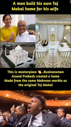 7.9K views · 17 reactions | This is masterpiece..Businessman Anand Prakash created a home Made from the same Makrana marble as the original Taj Mahal. . . . . . . #viralreels #fyp2025 #fypageシ #trendingreel #fypviral #fyp #viral #trending #trendingpost | Lucky Musaraf | Facebook