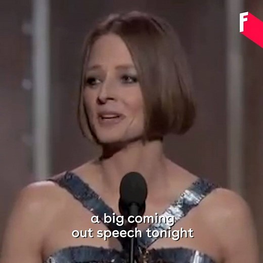 237 reactions · 26 shares | In 2013, Jodie Foster delivered this 'coming out' speech at the Golden Globes, becoming one of the first openly-gay female stars in Hollywood | Freeda En | Facebook