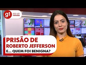 g1 em 1 minuto no yt: Aliado de Bolsonaro, Jefferson ataca policiais com tiros e granadas I g1