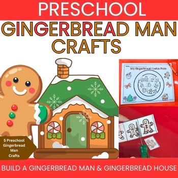 Gingerbread Man Preschool Craft|Build a Gingerbread Man| Build gingerbread house