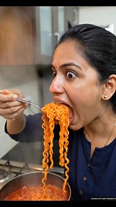 Red Hot Maggi Challenge Gone Wrong! 🌶️🔥. #redhotmaggichallenge #spicychallenge #maggilovers #spicyfoodchallen #facebookreels | LEO & MILA