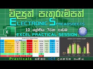Grade 10 ICT Spreadsheets (Excel) | EXCEL Practical Session