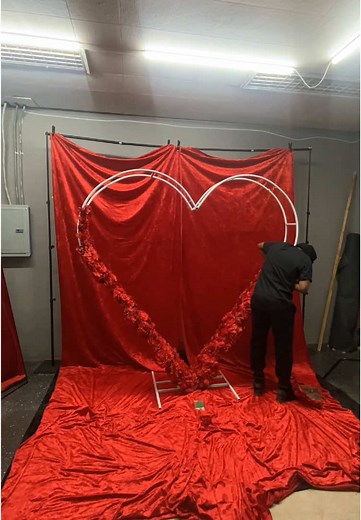 Create a Stunning Red Rose Heart Arch for Valentine's Day