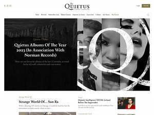 The Quietus Homepage - Desktop - Awwwards