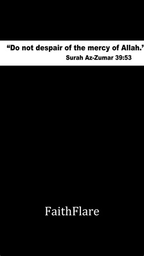 Your Sins Are Not Bigger Than Allah's Mercy