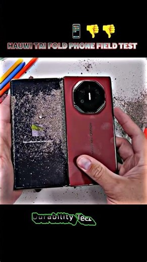 Three folder phone Durability📱 test field #shorts #smartphone #viral #mobile #samsung