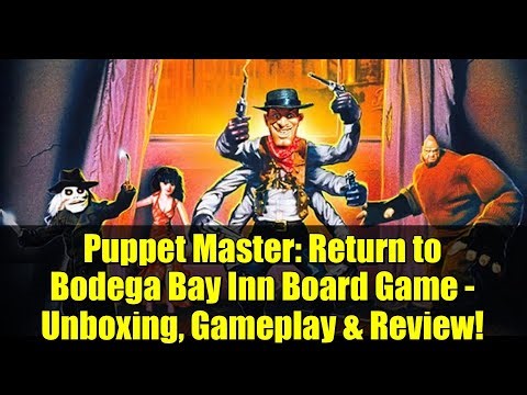 Puppet Master: Return to Bodega Bay Inn Board Game - Unboxing, Gameplay & Review!