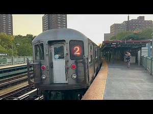 IRT White Plains Rd Line: (2) (5) Trains with Garbage Train @ Jackson Ave (R33WF, R62A, R142)