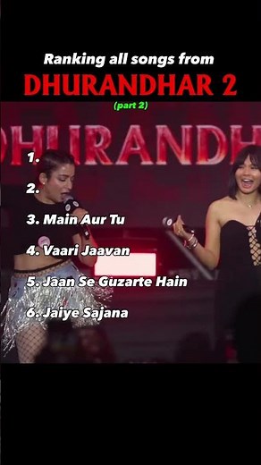 Ranking ALL songs from Dhurandhar 2 (part 2)