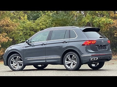 Volkswagen NEW Tiguan R-Line SEL 2022 in 4K Dolphin Grey 19inch Valencia walk around & detail Inside