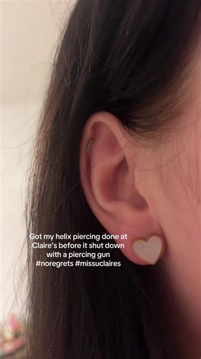 Healing Journey of My Helix Piercing at Claire's