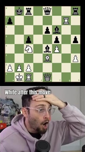 Insane Brilliant Queen Move #chess #shorts