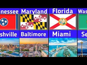 🗺️ 50 U.S. States & Their Most Iconic Cities You Must Know