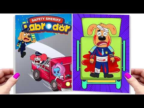 [ Paper DIY ] ❤️ Making Quiet Book | Sheriff Labrador… Wake Up! Papilon Was Kidnapped!