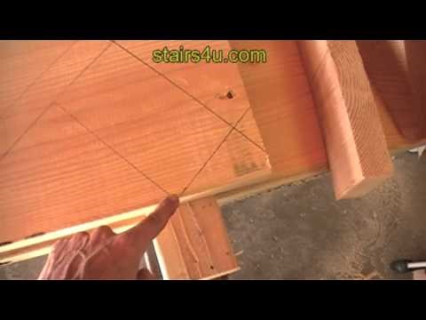 Finished Right Side Of Bracket Stairway Stringer - How To Build Stairs