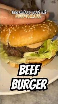 Juicy Beef Burger Recipe 🍔 | Homemade Cheese Burger | Easy Burger Recipe #easyrecipes #recipe