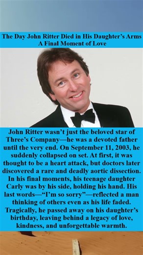 The Day John Ritter Died in His Daughter’s Arms — A Final Moment of Love