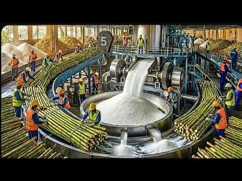 From Field to Factory: How Tons of Sugar Are Made Every Day Inside a Mega Sugar Plant (8K)