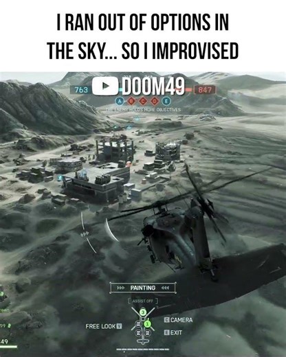 I ran out of options in the sky... so I improvised. 🚁in Battlefield 6