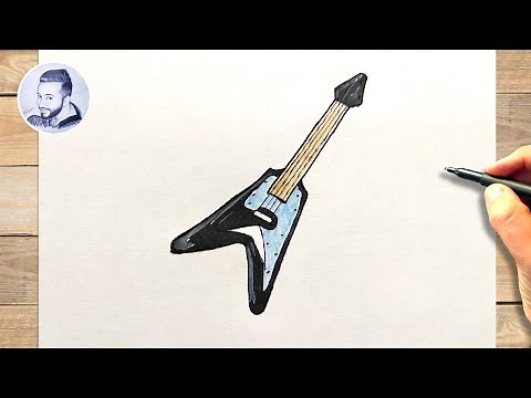 Comment dessiner une guitare de rock