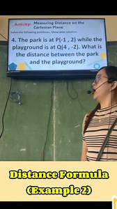 Distance Formula (Example 2) #mathematics #Math8 #mathtutor #mathlesson #mathematician #MathTinik #mathskills #mathisfun #revisedkto12curriculum #mathteacher #MaamPagayon | Mommy Eiram MiniVlog