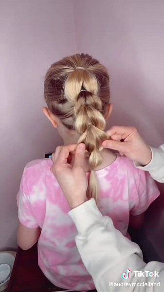 How to do a pull through braid ❤️ #braids #braid #braidstutorial #braidstyles #hairtutorial #hairtok #hairtutorial #hairtutorials